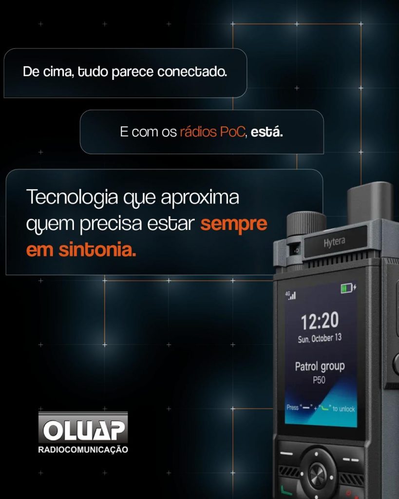 Rádios comunicadores PoC da Hytera